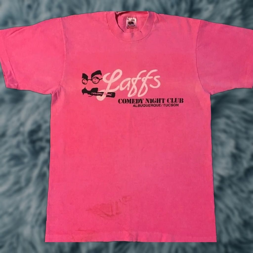 Vintage VINTAGE Laffs Comedy Night Club Faded Shirt S Tucson Pink 80s 90s Grunge Funny USA Comedy Shirt Mens Size US S / EU 44-46 / 1 - 1 Thumbnail