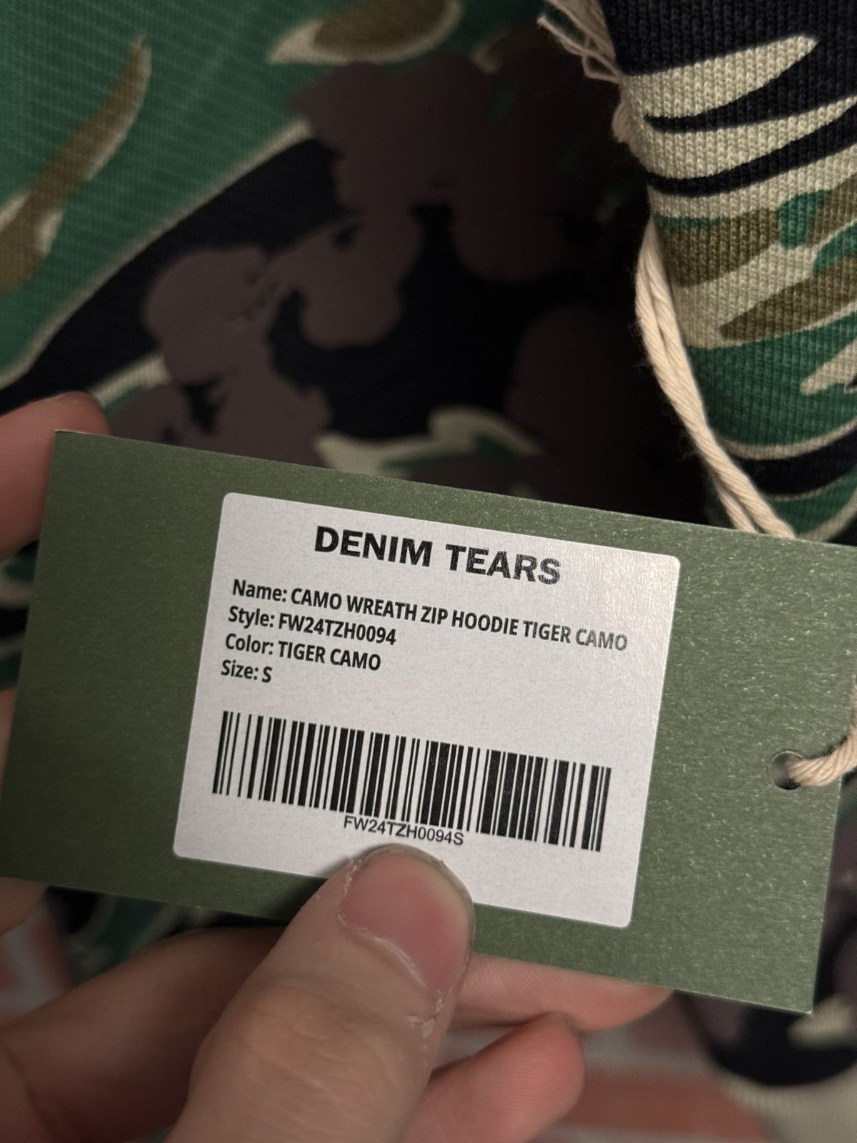 DENIM TEARS Denim Tears Green Camo Cotton Wreath Zip Up Size Small Size US S / EU 44-46 / 1 - 8 Thumbnail