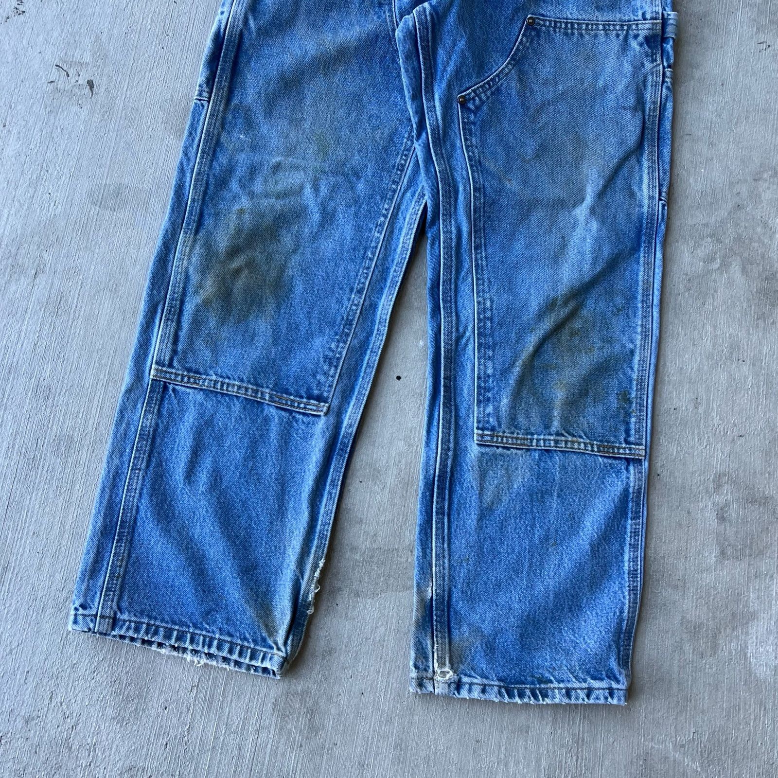 Carhartt × Vintage Carhartt denim blue jean double knee work carpenter pants Size US 30 / EU 46 - 2 Thumbnail