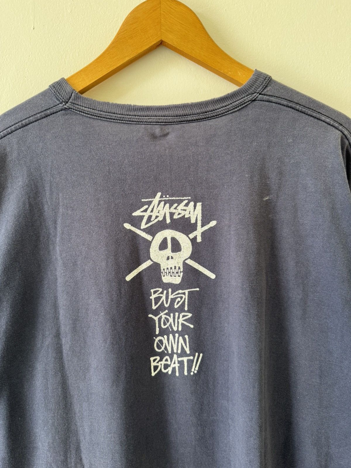 Stussy VINTAGE 00’S STUSSY DRUM LONGSLEEVE SHIRT Size US XL / EU 56 / 4 - 5 Thumbnail