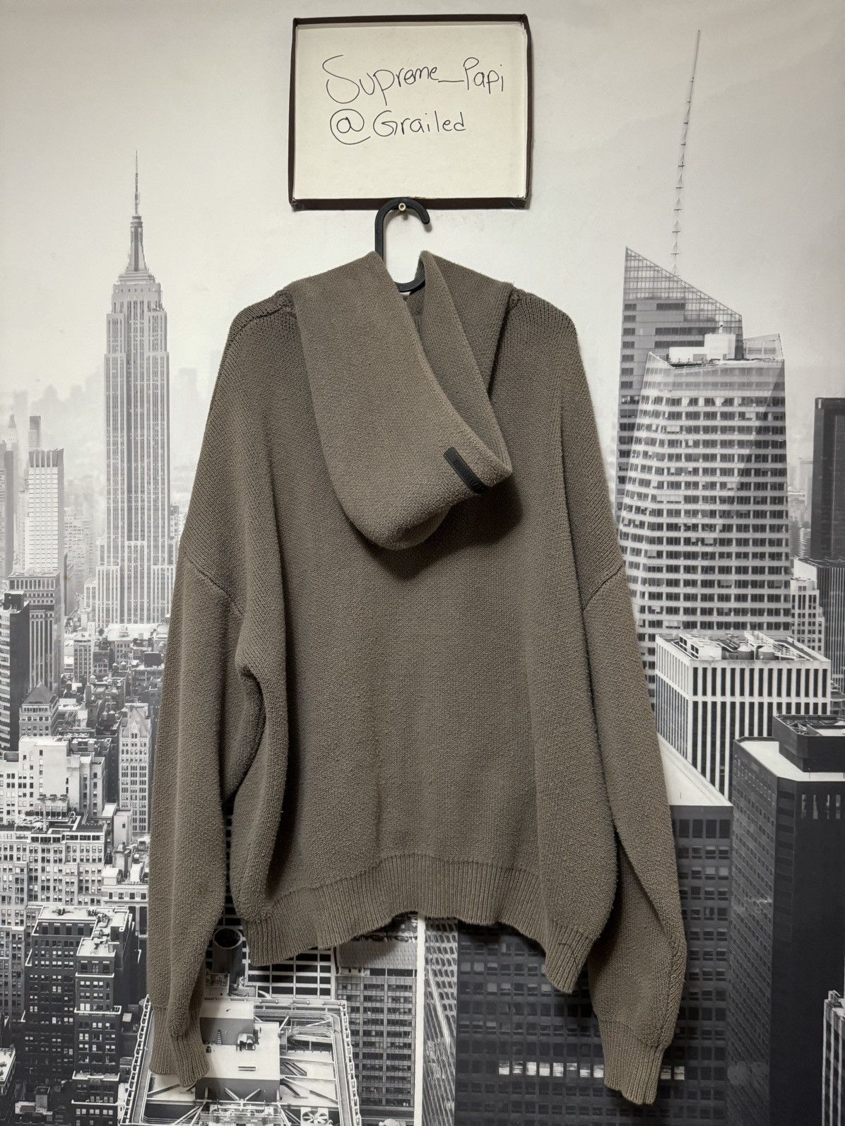 Fear of God 🔥Fear of God Essentials Knit Pullover Hoodie Taupe SZ Small Size US S / EU 44-46 / 1 - 5 Thumbnail