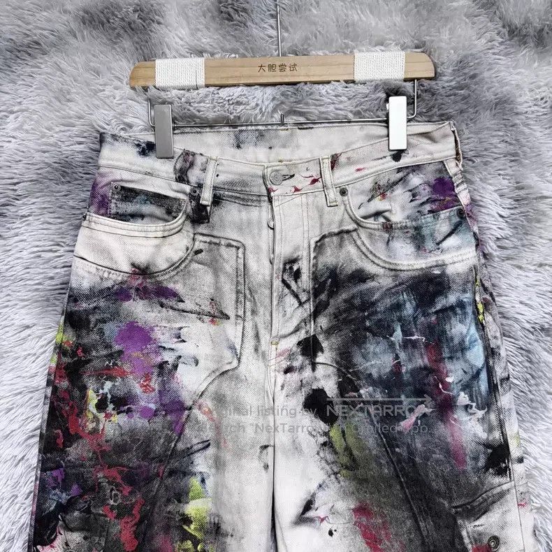 Acne Studios Acne Studios 1981 Vintage Graffiti Denim Pants Size US 31 - 3 Thumbnail