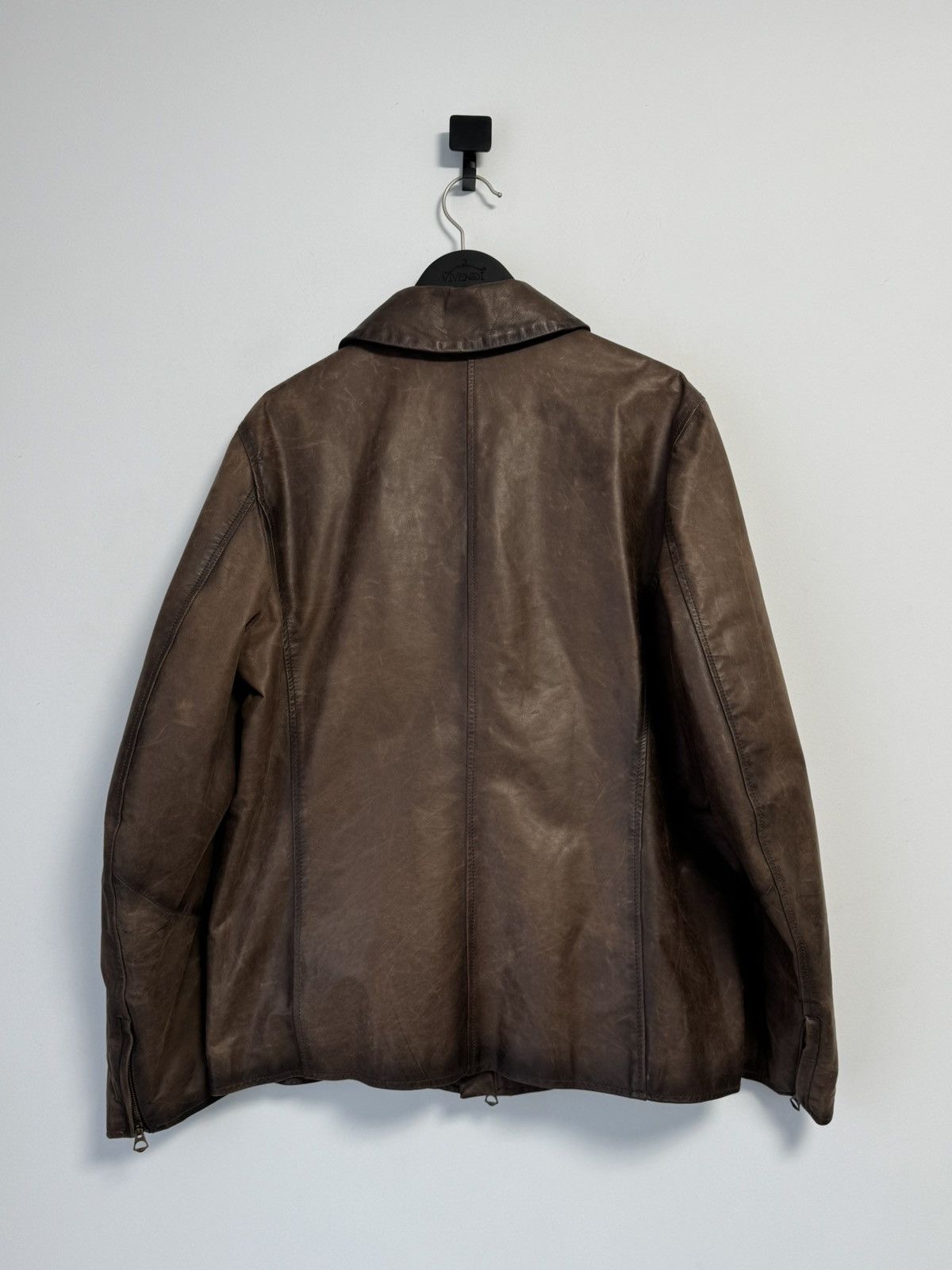 Other LUTIAN VENEZIA Leather Blazer Classic Lamb Nappa Brown Size US L / EU 52-54 / 3 - 17 Thumbnail