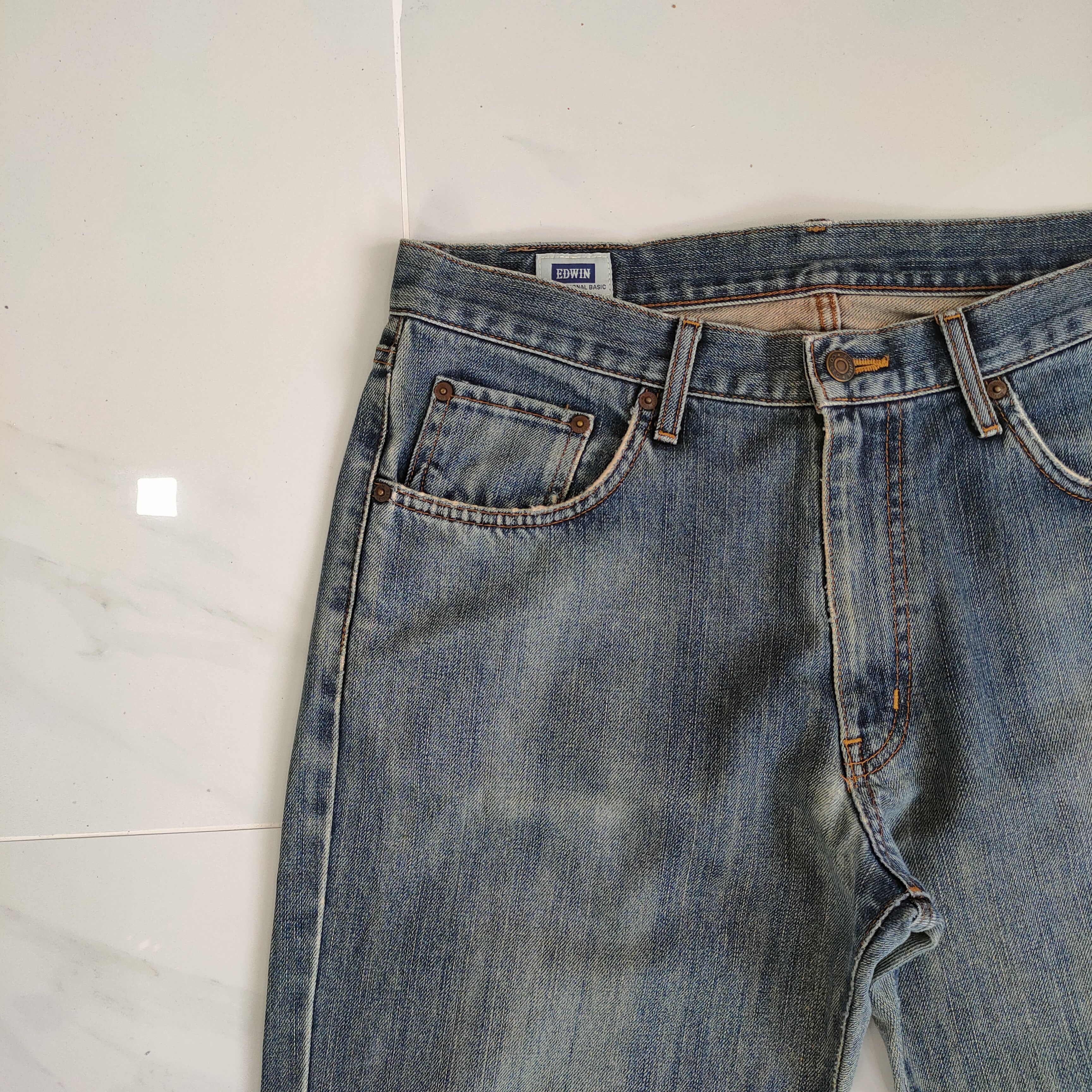 Edwin × Vintage VINTAGE EDWIN FADED JEAN DENIM PANTS Size US 33 - 4 Thumbnail
