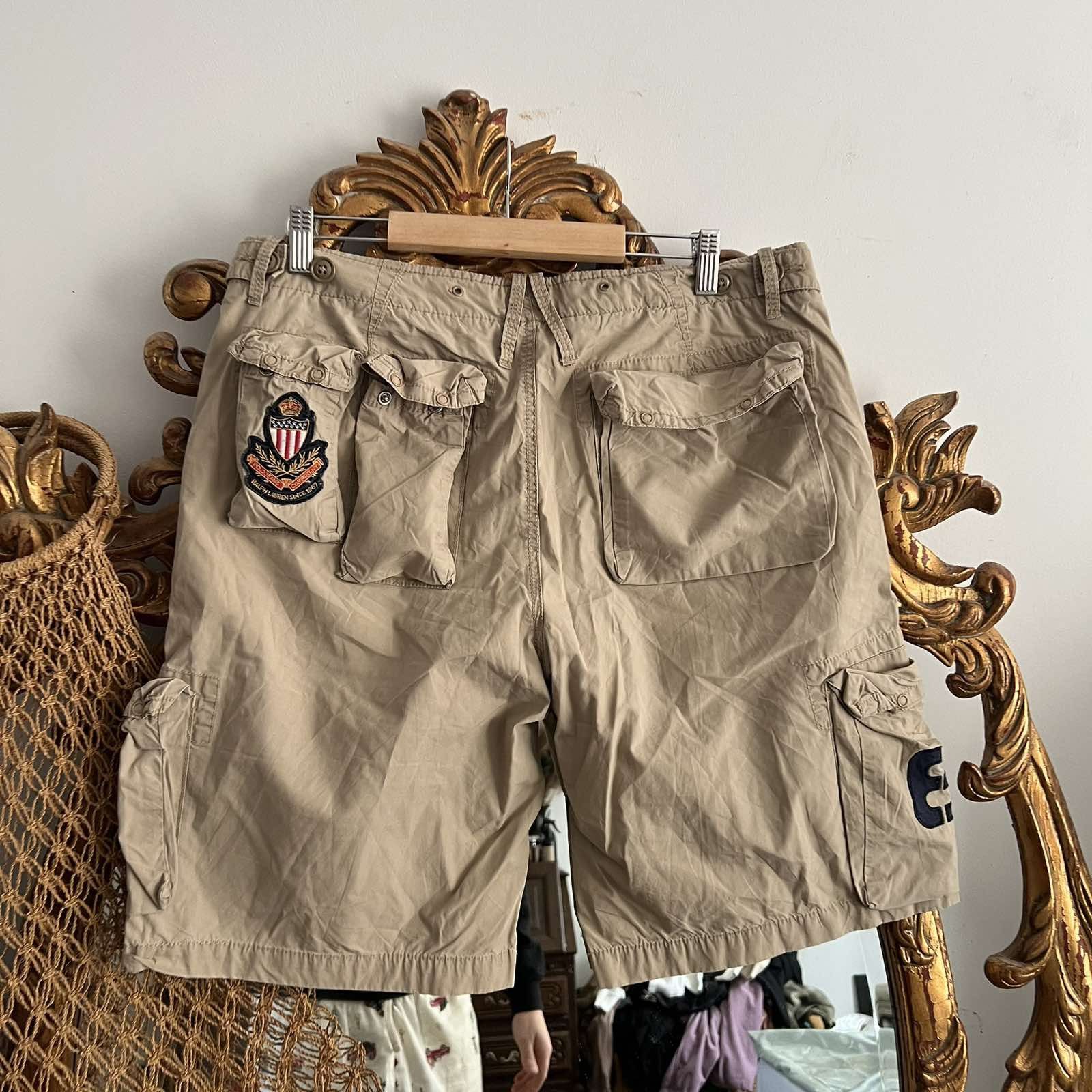 Polo Ralph Lauren VINTAGE Polo Ralph Lauren Shorts Mens 34 Army Cargo Twill Size US 34 / EU 50 - 2 Thumbnail