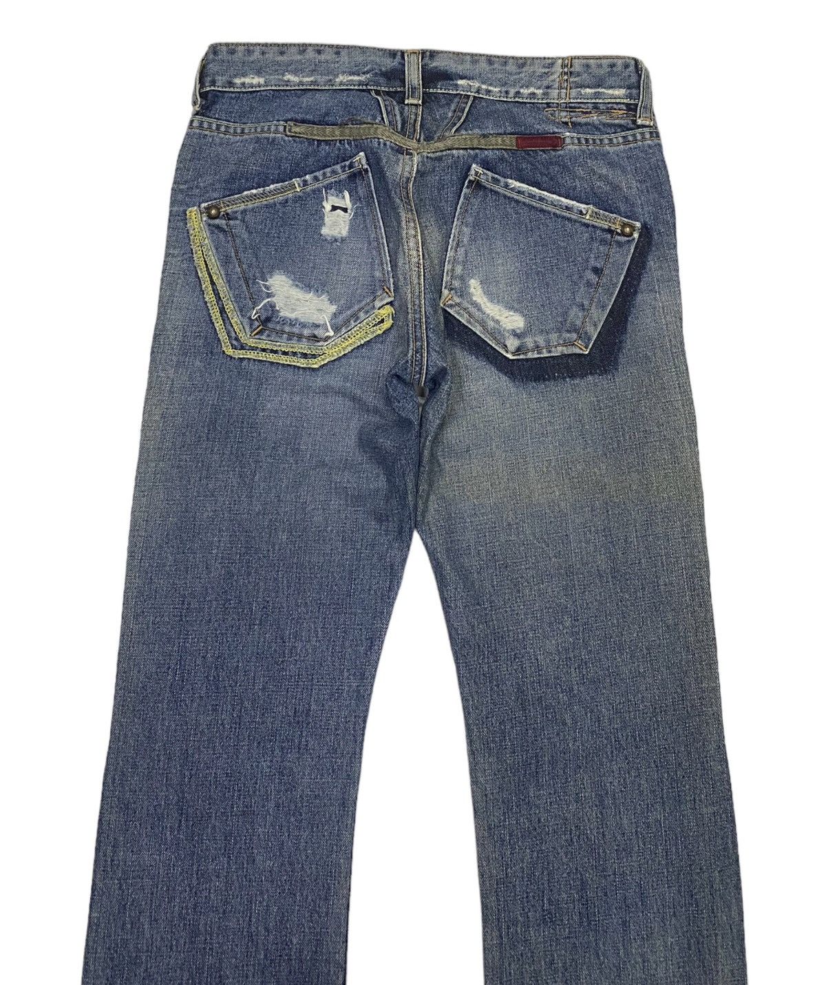 Marithe + Francois Girbaud MARITHE FRANCOIS GIRBAUD SLIM STRAIGHT SKINNY DISTRESS JEAN Size US 28 / EU 44 - 6 Thumbnail