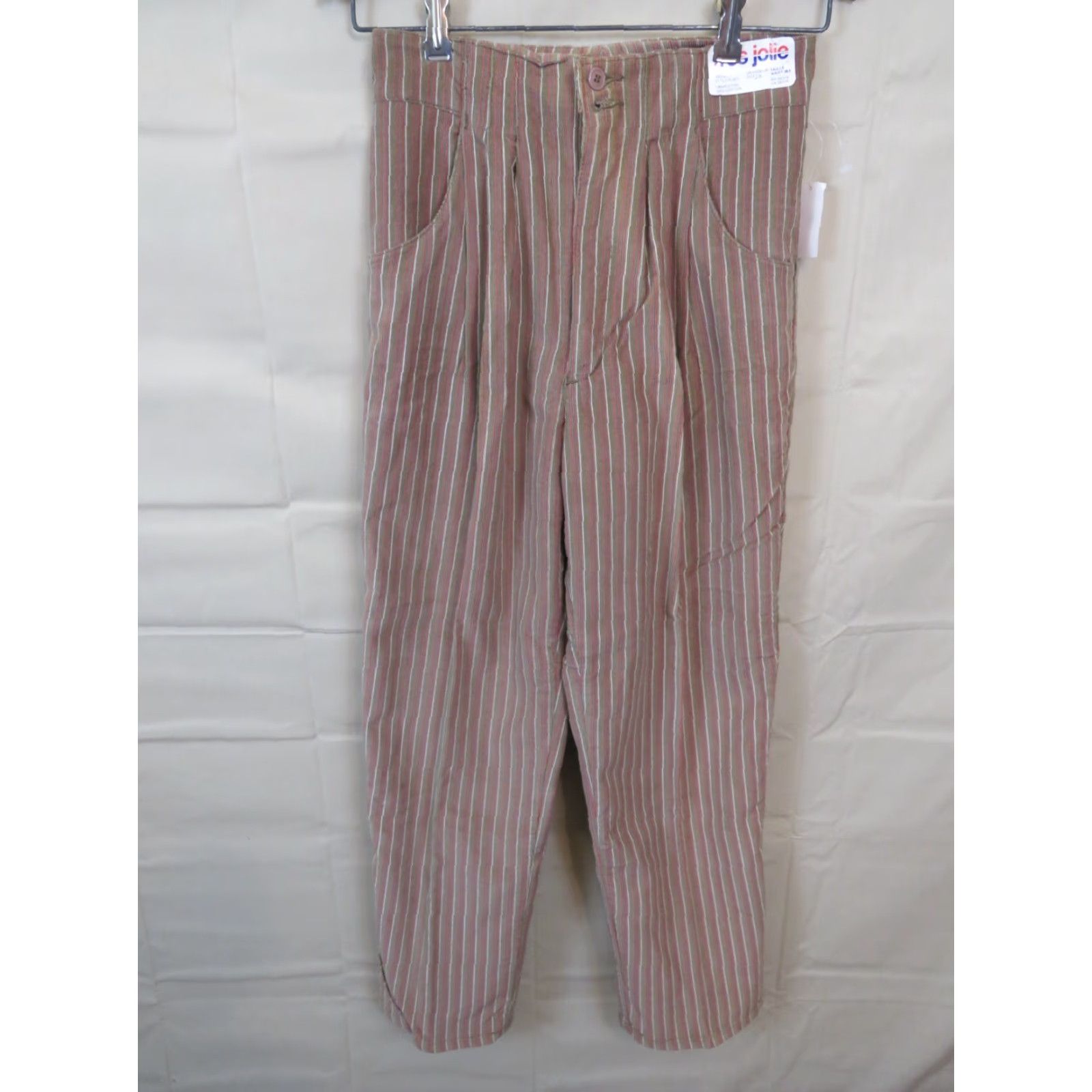 Vintage VINTAGE Tres Jolie Jeans Pants stripe corduroy 7/8 Brown 1970s Hippie Everyday Mens Womens Boys Girls Size 28" / US 6 / IT 42 - 2 Thumbnail