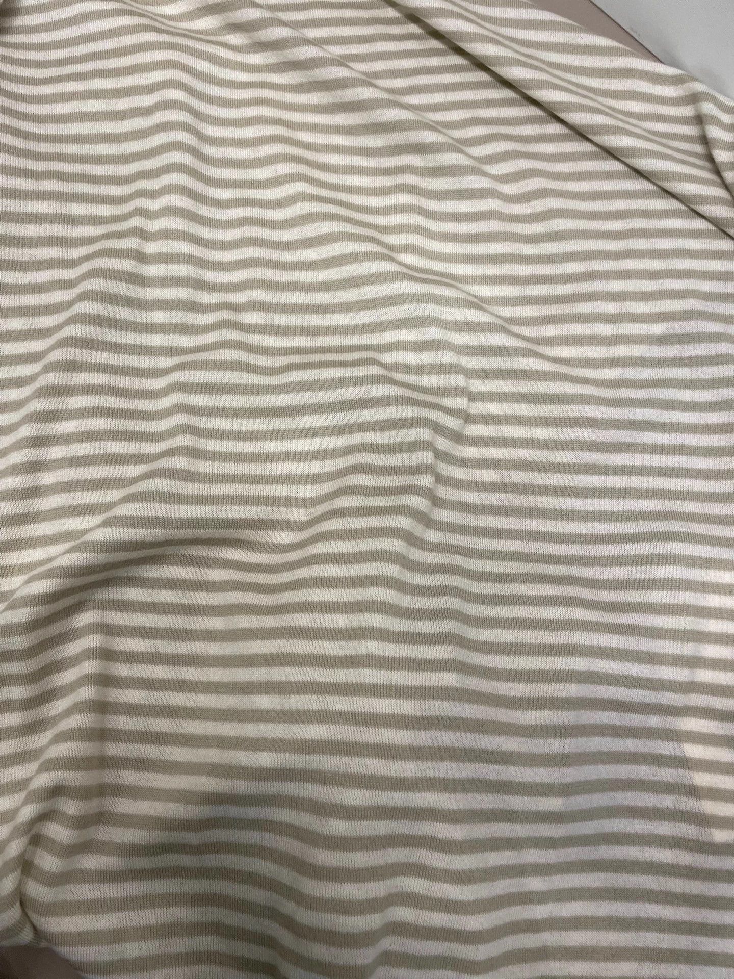 Loro Piana Loro Piana light green stripe cashmere scarf 40 Size ONE SIZE - 9 Thumbnail