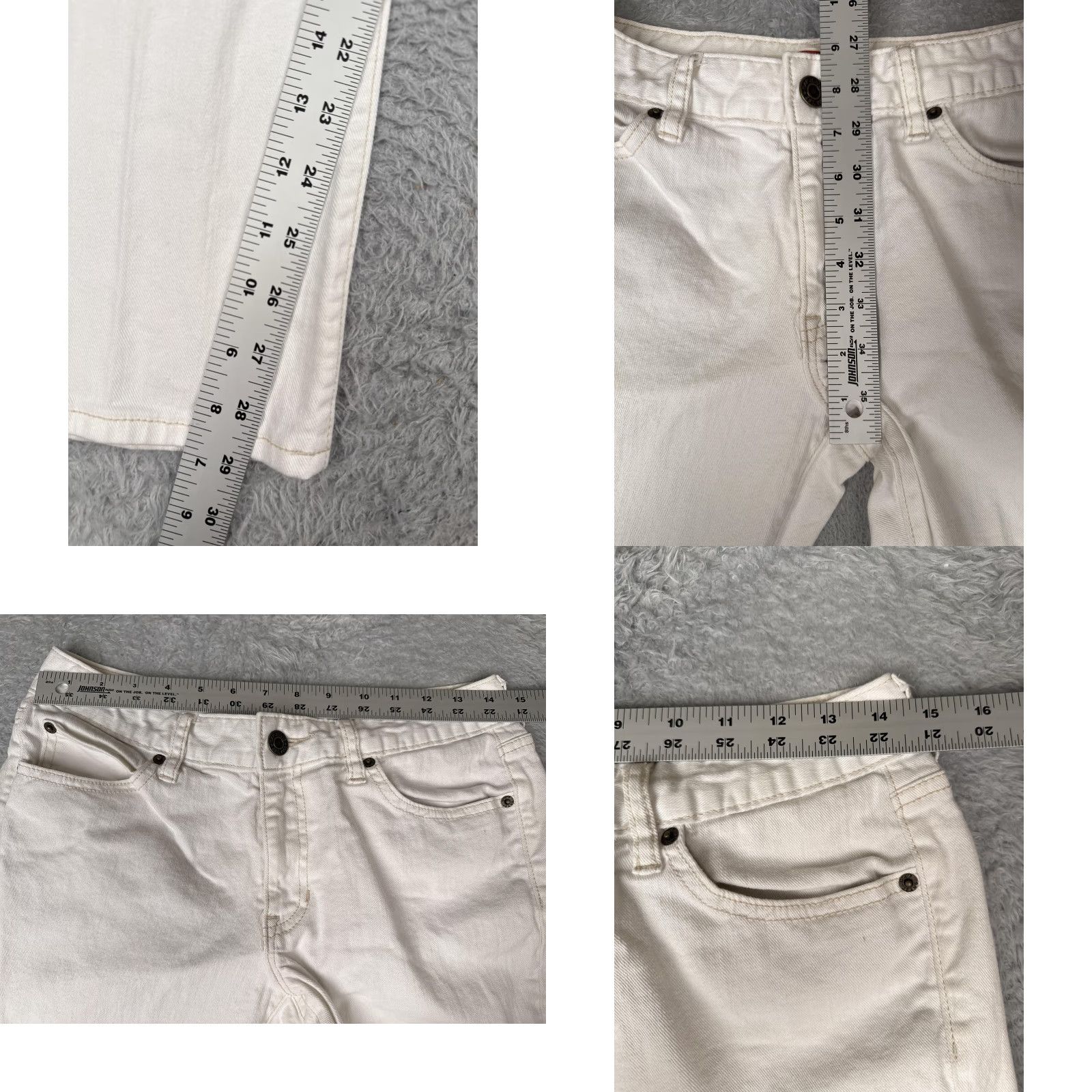 Gap Gap Jeans Womens 8A White Curvy Straight Stretch Denim Casual Mid Rise 28x29 Size 30" / US 8 / IT 44 - 8 Thumbnail