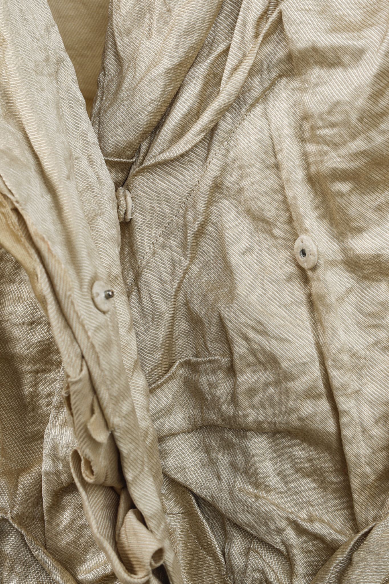 Donna Karan Donna Karan Metallic Silk Gold Ruched Jacket Size L / US 10 / IT 46 - 8 Thumbnail