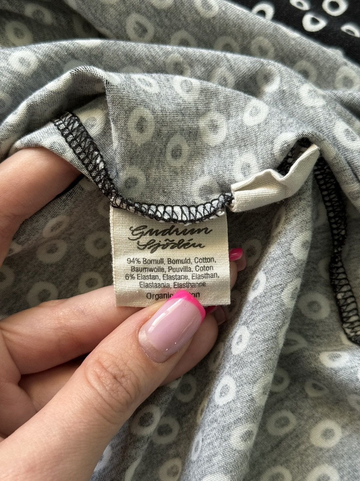 Designer Gudrun Sjoden avant garde polka dot longsleeve Size XXL / US 16-18 / IT 52-54 - 5 Thumbnail