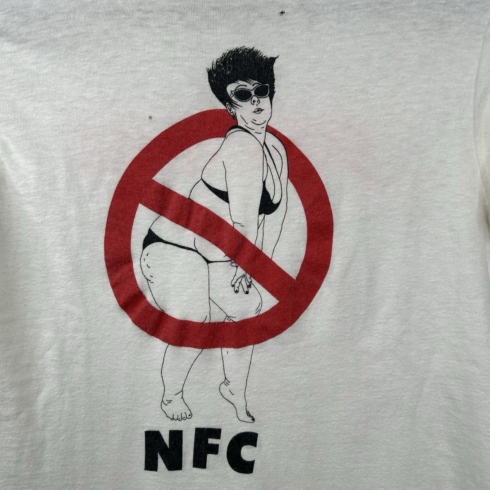 Hanes Rare Surf Punks ‘No Fat Chicks’ Graphic Baby Tee Size Small Size US S / EU 44-46 / 1 - 3 Thumbnail