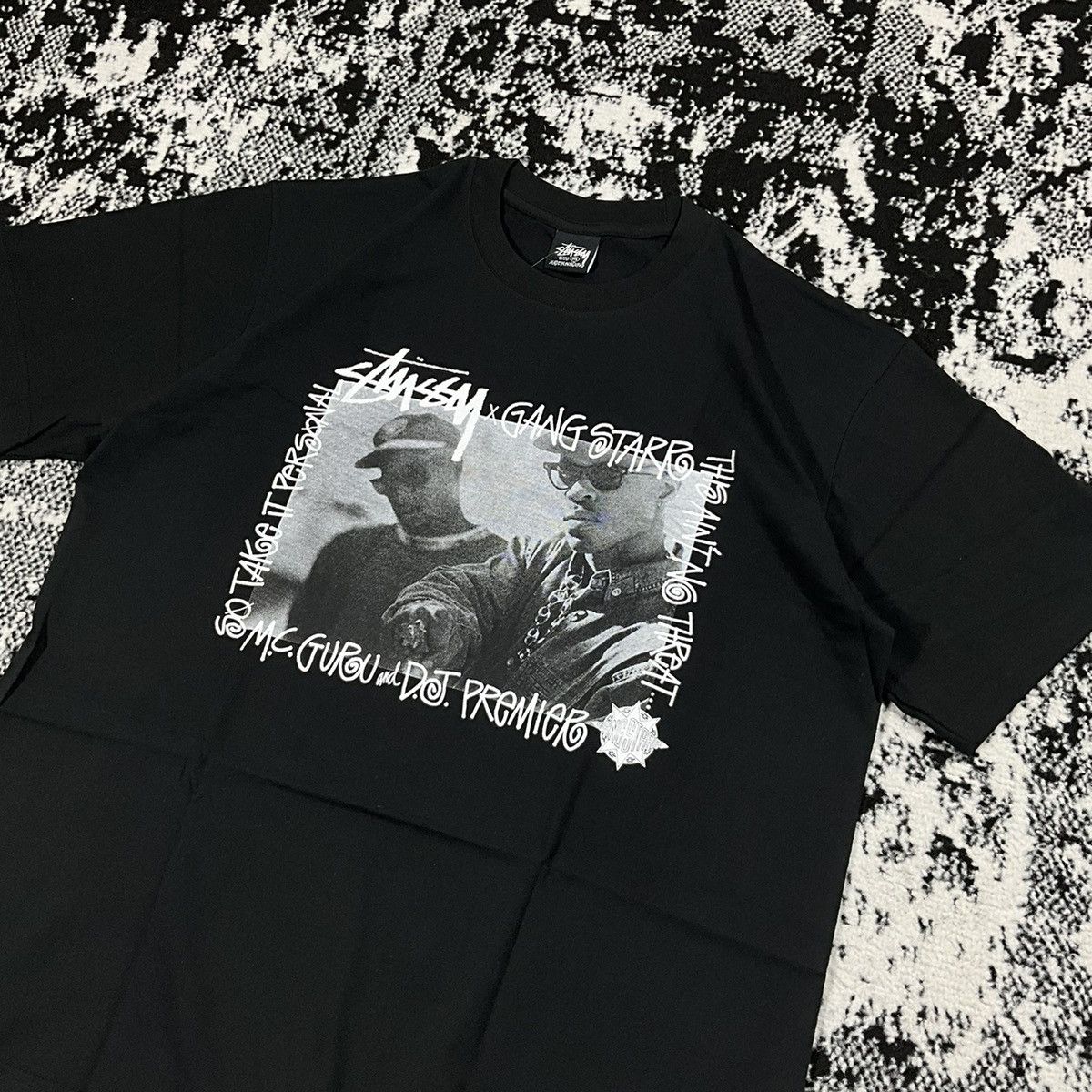 Other STUSSY GANGSTARR TAKE IT PERSONAL TEE IN BLACK - M Size US M / EU 48-50 / 2 - 2 Thumbnail