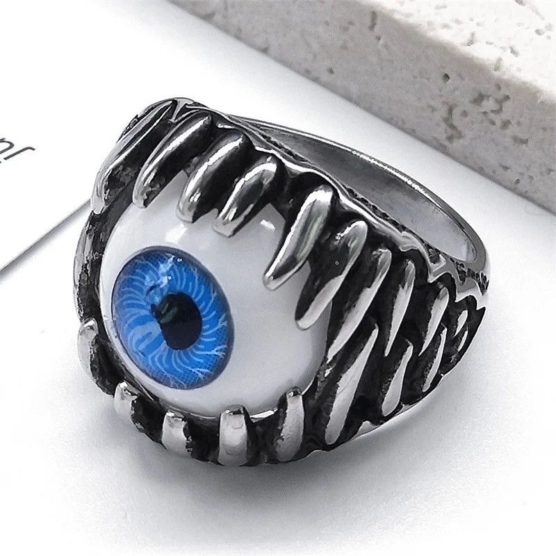 Jewelry Devil Eyeball Finger Ring (size 10-13) Size ONE SIZE - 1 Thumbnail