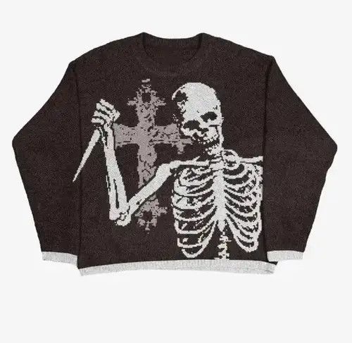 Aran Isles Knitwear Hip Hop Oversized Knitted Sweaters Size US M / EU 48-50 / 2 - 2 Thumbnail