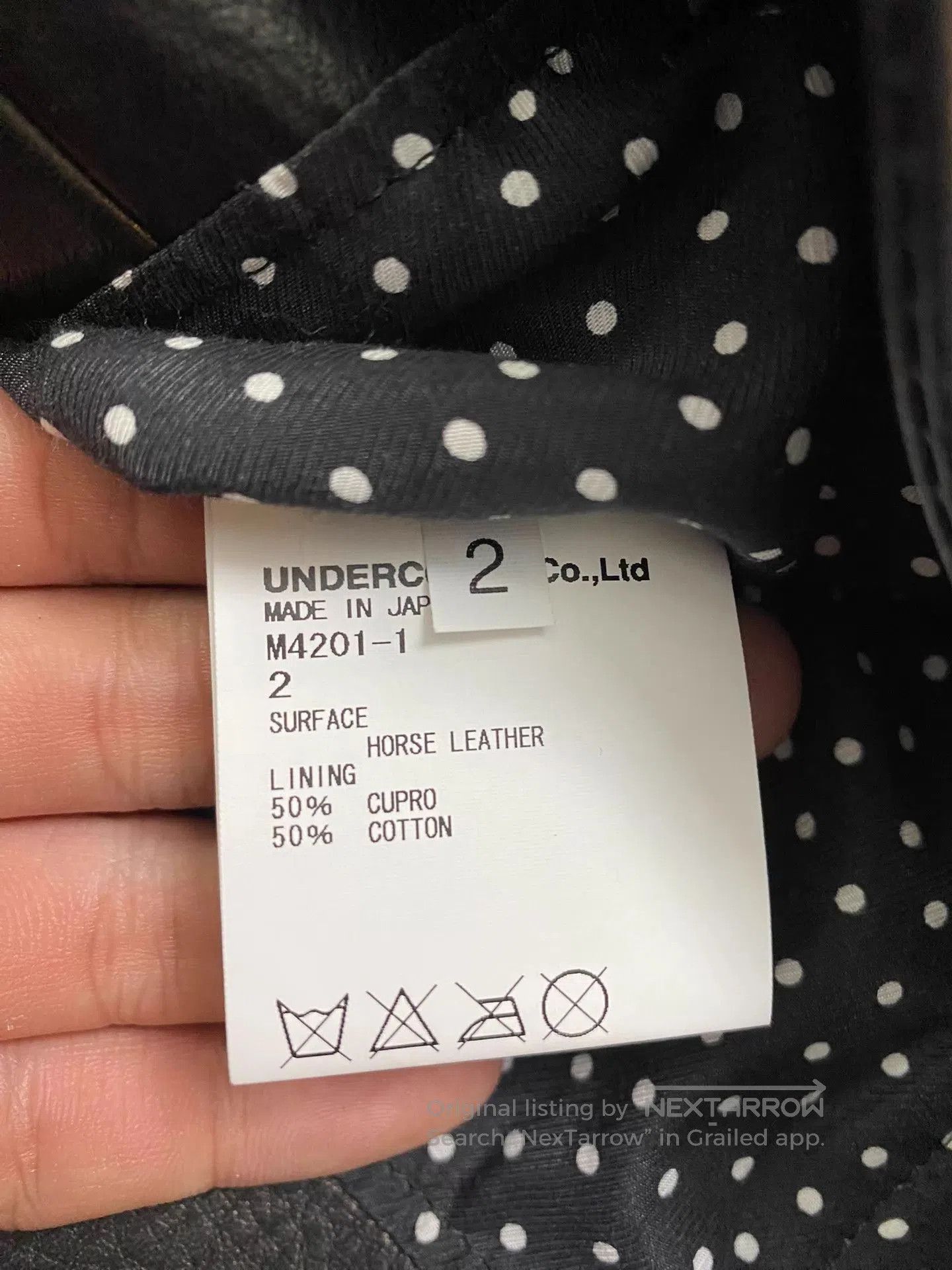 Undercover Black Leather Biker Jacket with Zip Details Size M. Size US M / EU 48-50 / 2 - 9 Thumbnail