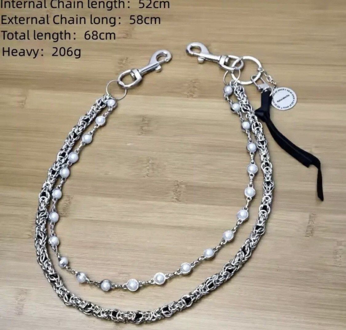 Japanese Brand 2 Layer Natural Echo Pearled Wallet Chain Size ONE SIZE - 4 Thumbnail