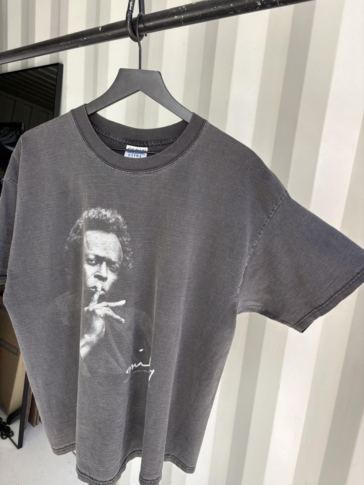 Band Tees Vintage Jazz Miles Davis Shirt Distressed Shirt Grunge Band Size US XL / EU 56 / 4 - 2 Thumbnail