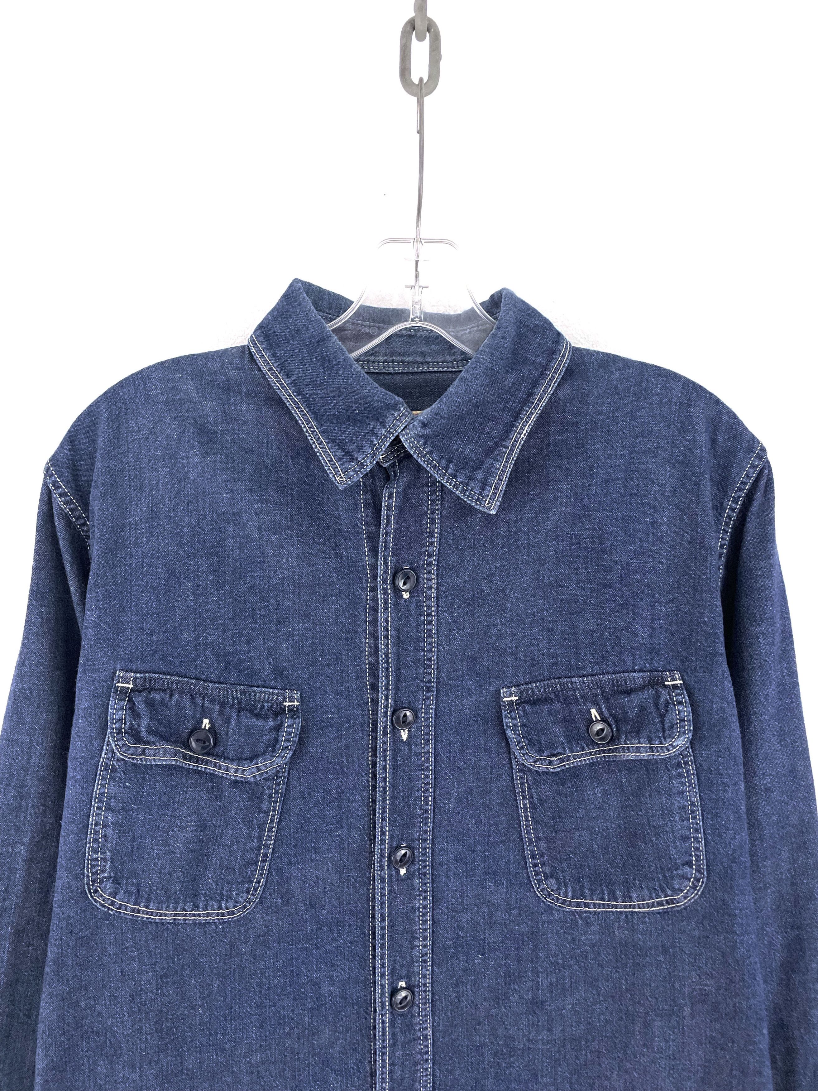 Kapital Cargo Denim Shirt Size US L / EU 52-54 / 3 - 4 Thumbnail