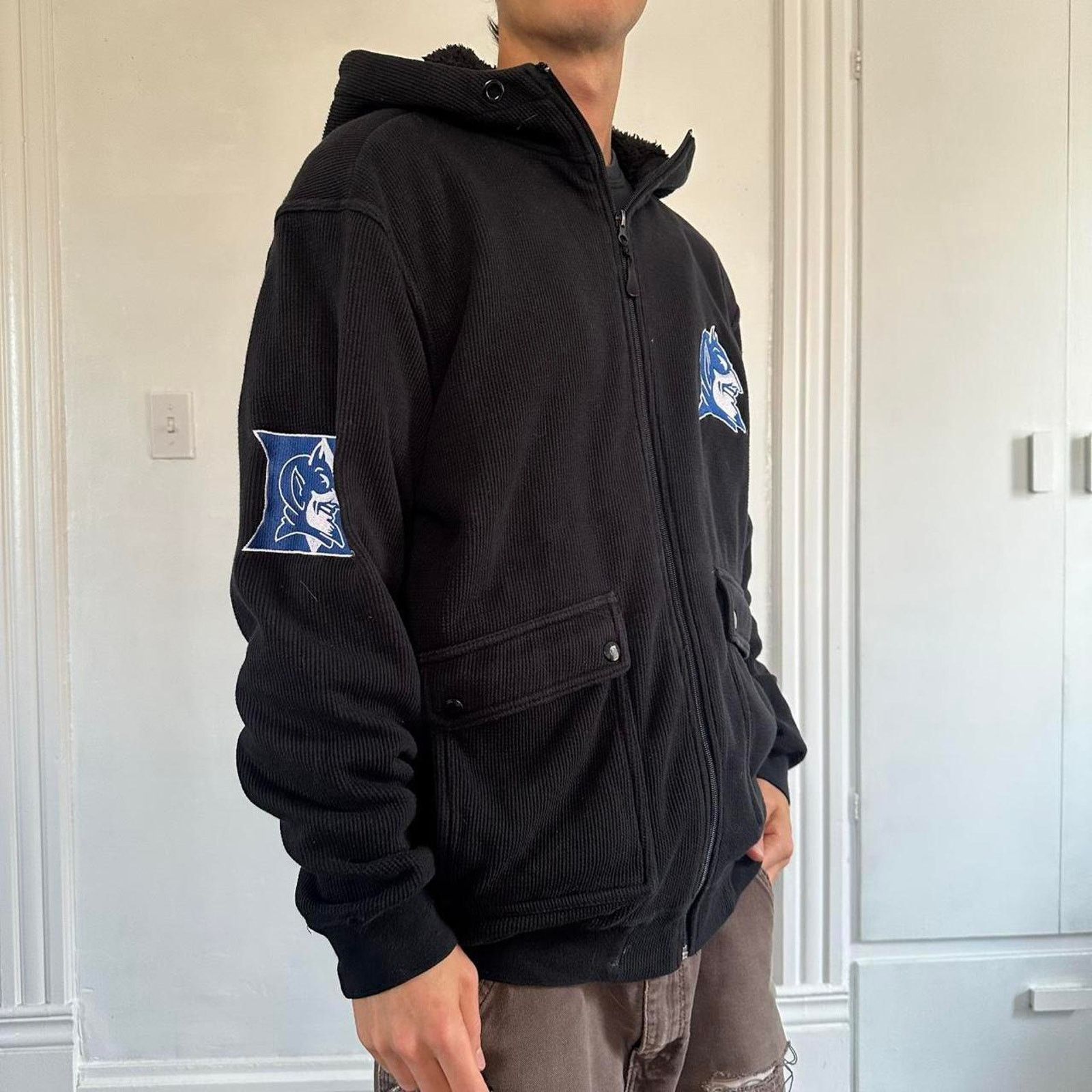 NCAA × Vintage vintage Duke NCAA Blue Devils Zip Up Hoodie Sweatshirt Size US M / EU 48-50 / 2 - 8 Thumbnail