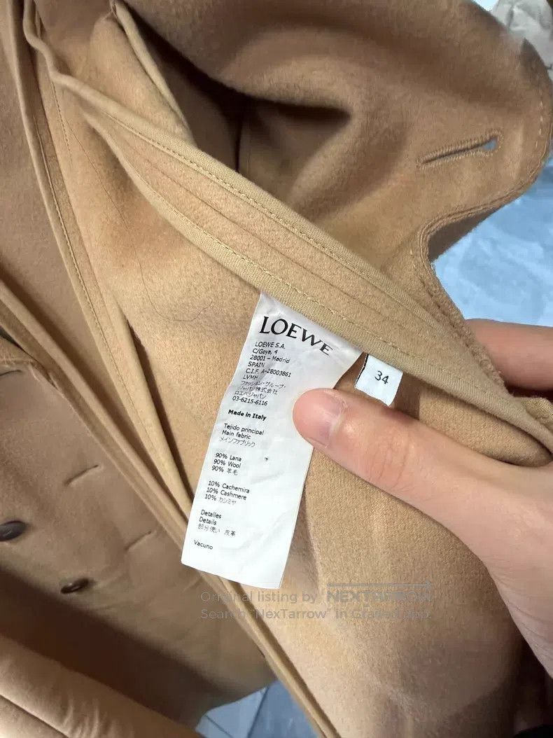 Loewe Loewe Double Faced Velvet Coat, Women's Woolen Jacket Size XXS / US 00 / IT 34 - 3 Thumbnail
