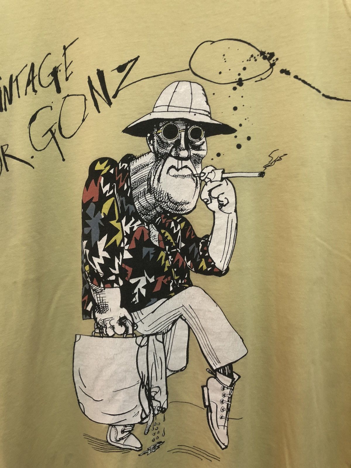 Other VINTAGE DR. GONZO RALPH STEADMAN ART TEE BY CHASER RARE Size US M / EU 48-50 / 2 - 6 Thumbnail
