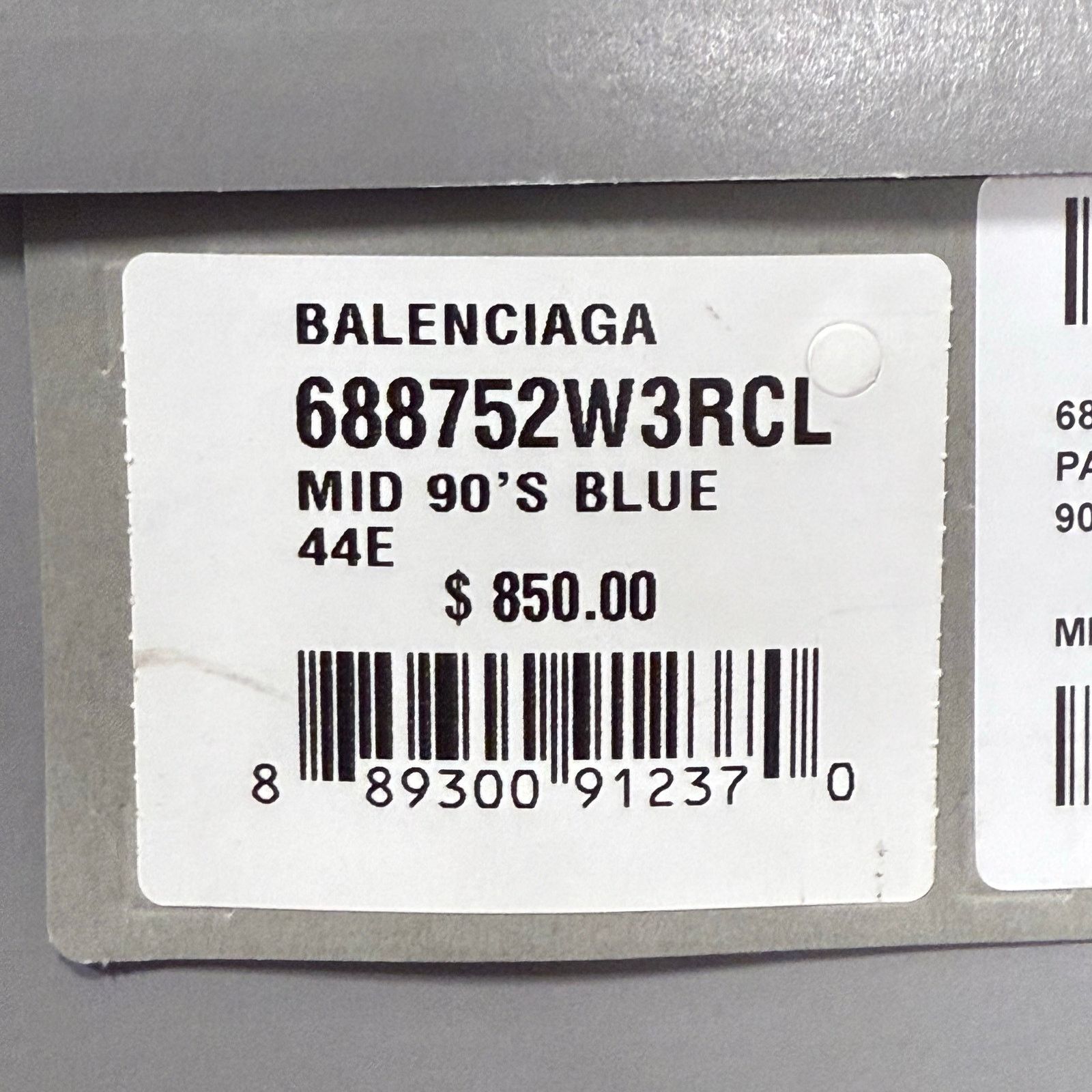 Balenciaga NWB Balenciaga Paris mid 90's Denim High Top Sneaker | EU44 Size US 11 / EU 44 - 12 Thumbnail