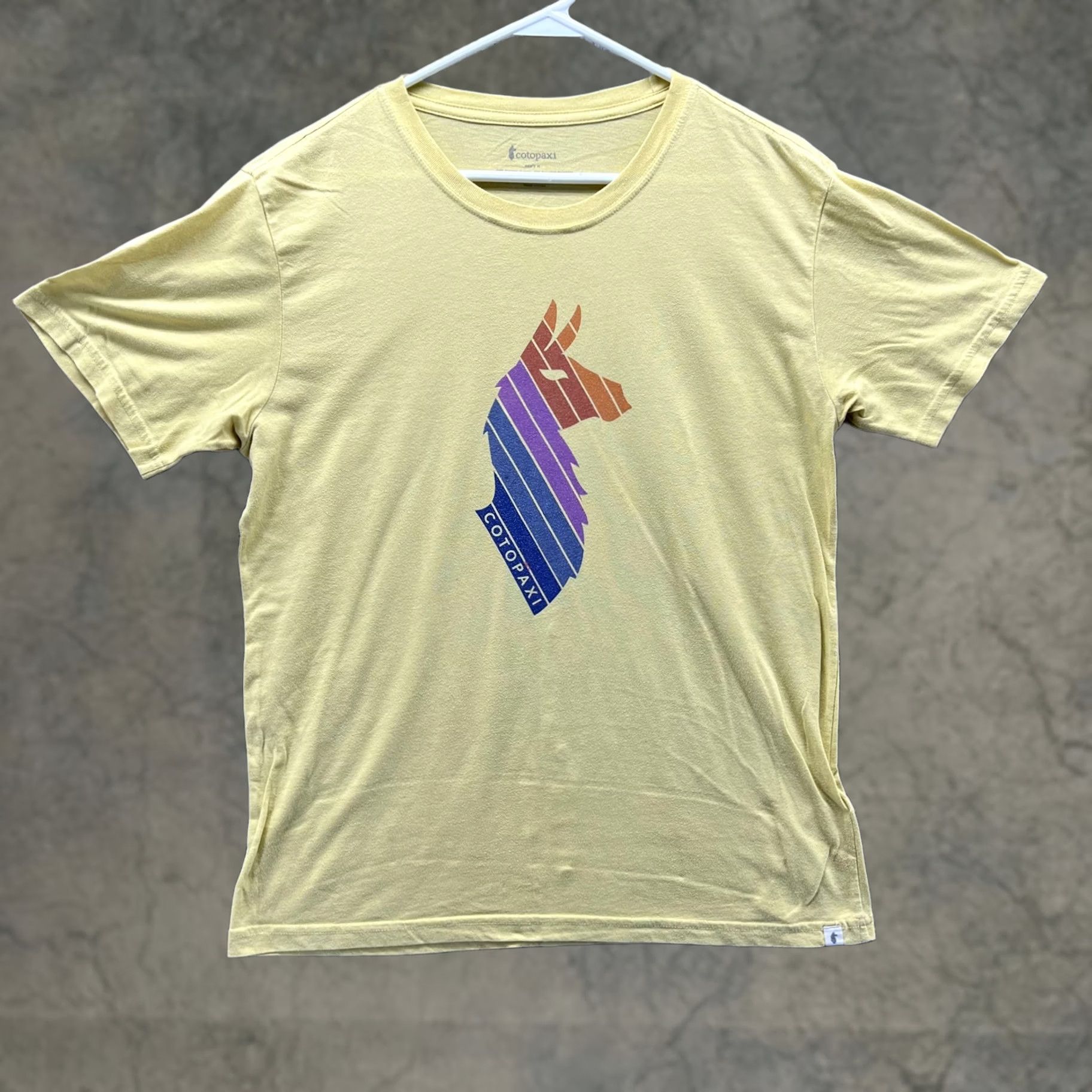 Cotopaxi VINTAGE Cotopaxi Shirt Mens Medium Yellow Llama Logo Graphic Tee Tagless Outdoor Casual Size US M / EU 48-50 / 2 - 1 Thumbnail