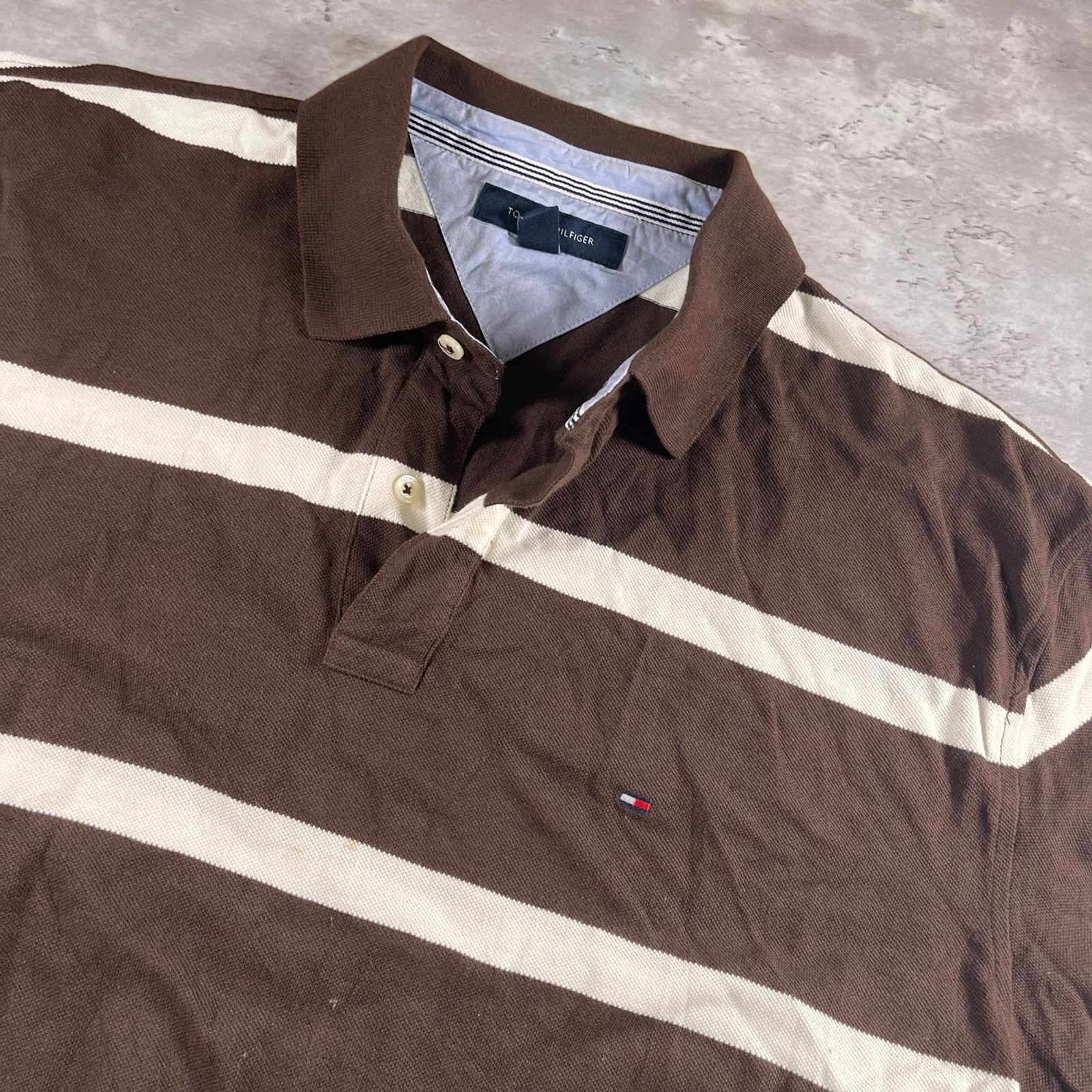 Tommy Hilfiger Brown Tommy Hilfiger polo Size US XL / EU 56 / 4 - 2 Thumbnail