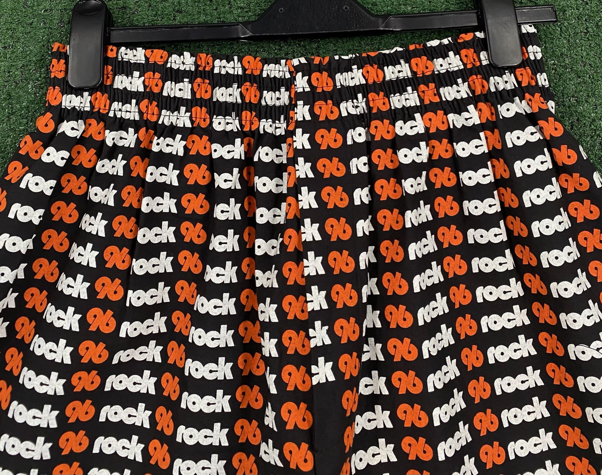 Vintage 80’s 96 Rock Atlanta Radio All Over Print Shorts Medium Size US 35 - 2 Thumbnail
