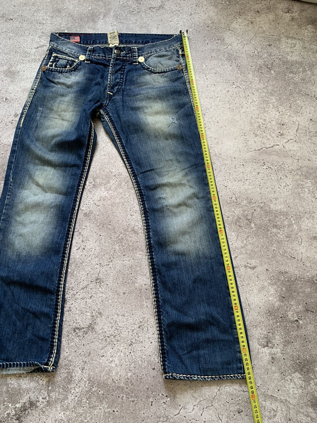 True Religion × Vintage Vintage True Religion Rope Stitch Jeans Size US 33 - 8 Thumbnail