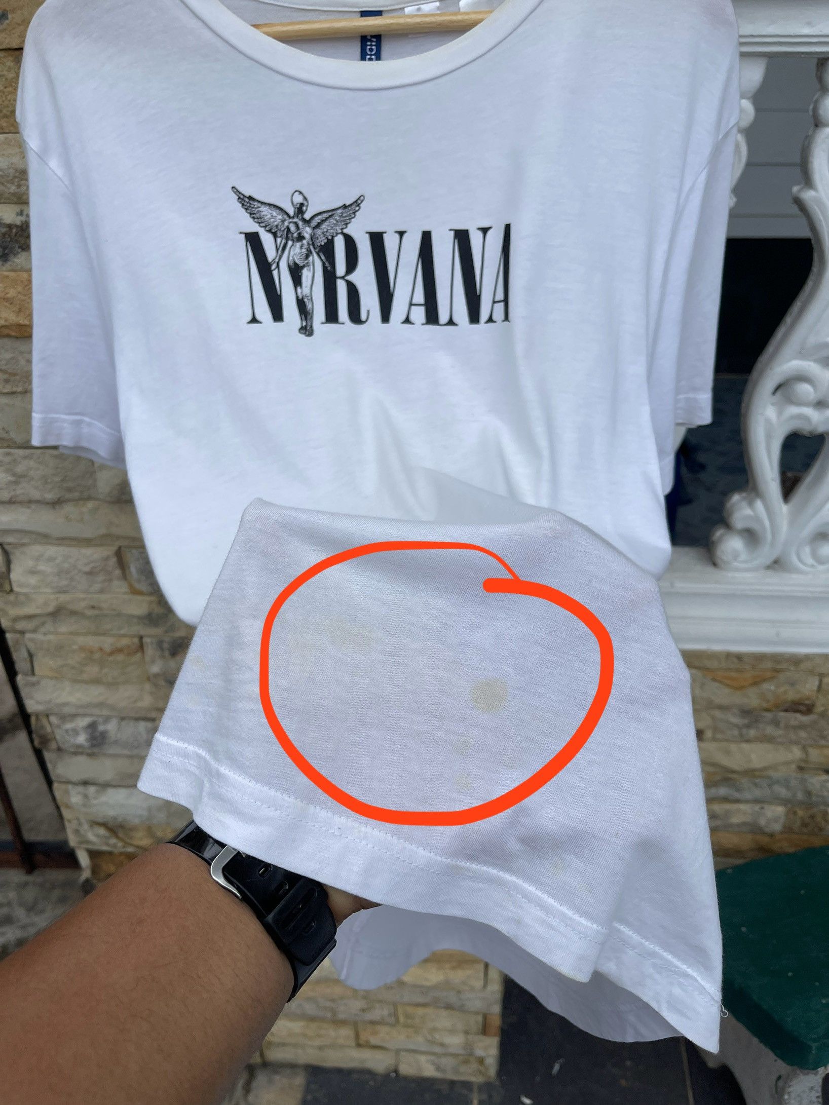 Band Tees × Nirvana × Vintage Last Drop🔥Rare🔥Vintage Nirvana Band T-Shirt Size US M / EU 48-50 / 2 - 7 Thumbnail
