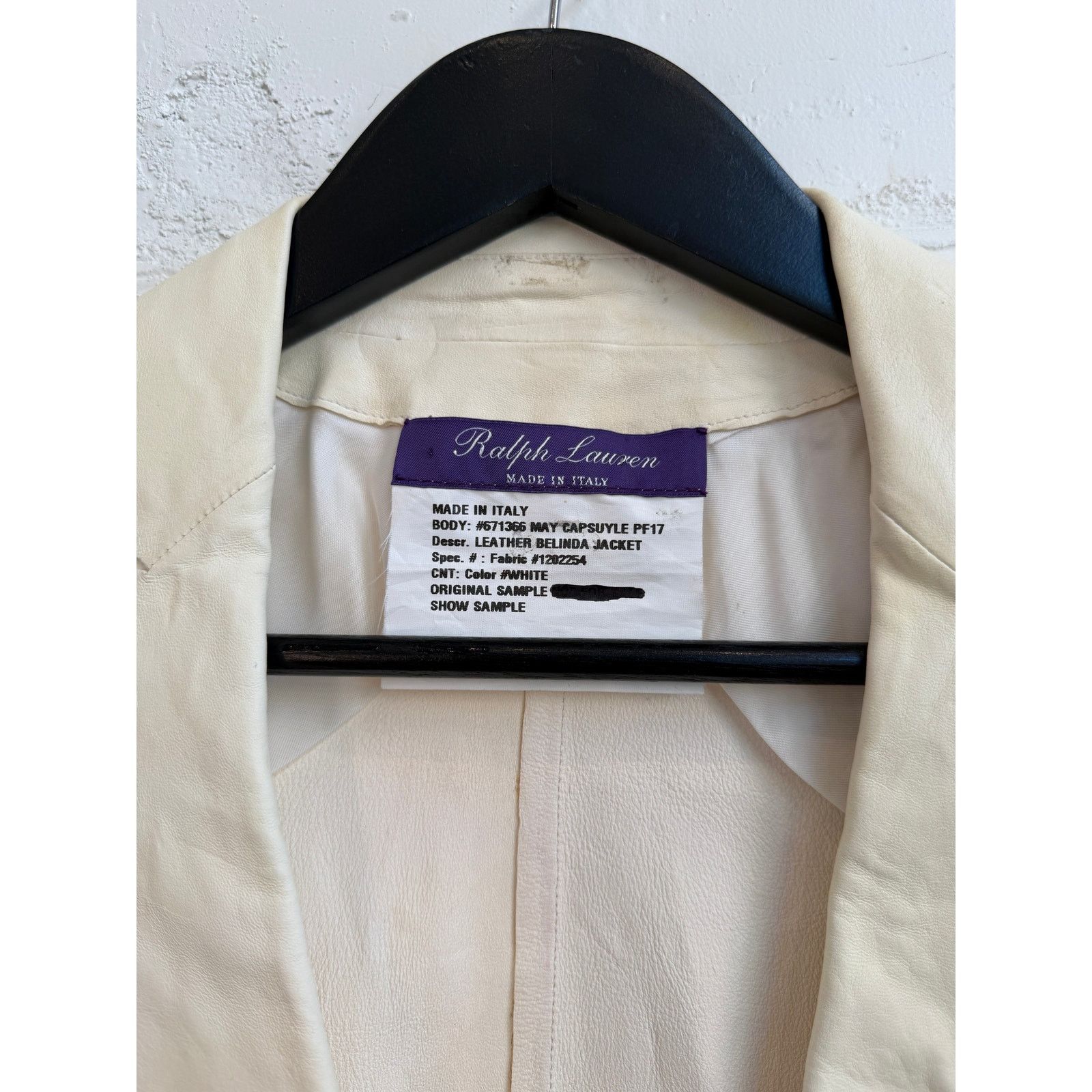 Ralph Lauren Purple Label Ralph Lauren Purple Label Sample Leather Belinda Jacket Size S / US 4 / IT 40 - 7 Thumbnail