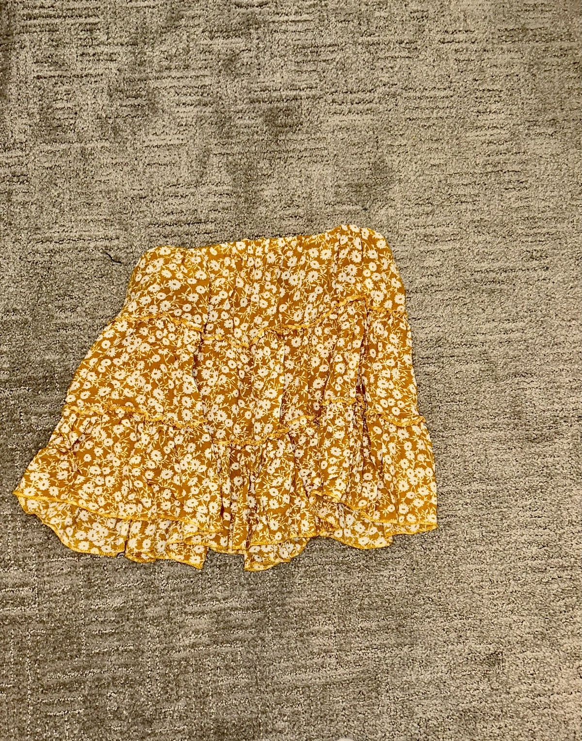 Shein Orange flower Shein flowy skirts Size 26" / US 2 / IT 38 - 2 Thumbnail