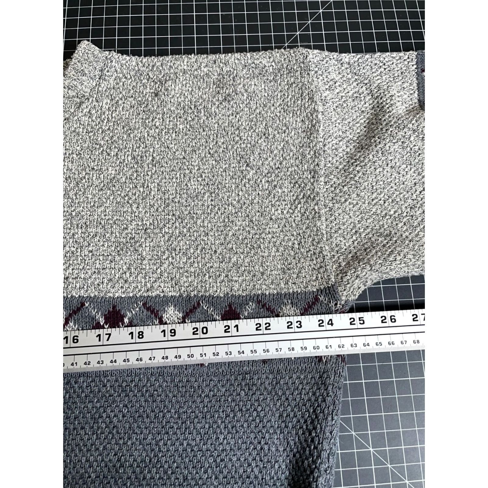 Vintage VINTAGE Towncraft Sweater Casual Knitt XL Gray Diamond Pattern USA Made Knit Crew Neck Mens XL Pullover 90s Retro Size US XL / EU 56 / 4 - 5 Thumbnail