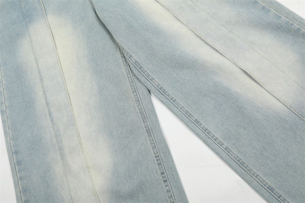 Japanese Brand × Jean High street loose straight washed stitching jeans y2k Size US 32 / EU 48 - 6 Thumbnail