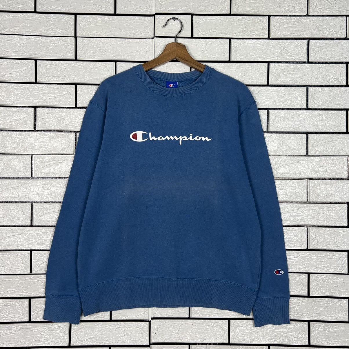 Champion CHAMPION Big Logo Crewneck Sweatshirt #3999-C182 Size US L / EU 52-54 / 3 - 1 Thumbnail