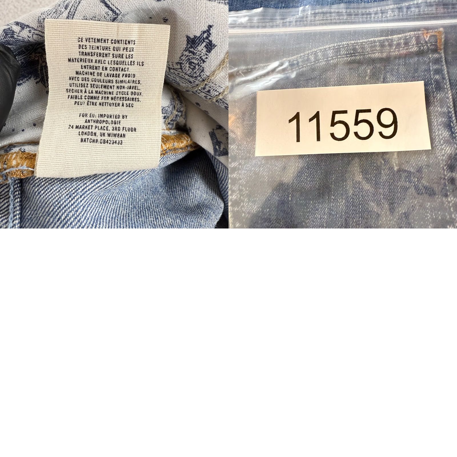 Vintage Pilcro Jeans Womens Size 30 Blue Denim Straight Leg Distressed Regular 5-Pocket Bohemian City Hippie Hipster Denim Size 30" / US 8 / IT 44 - 10 Thumbnail