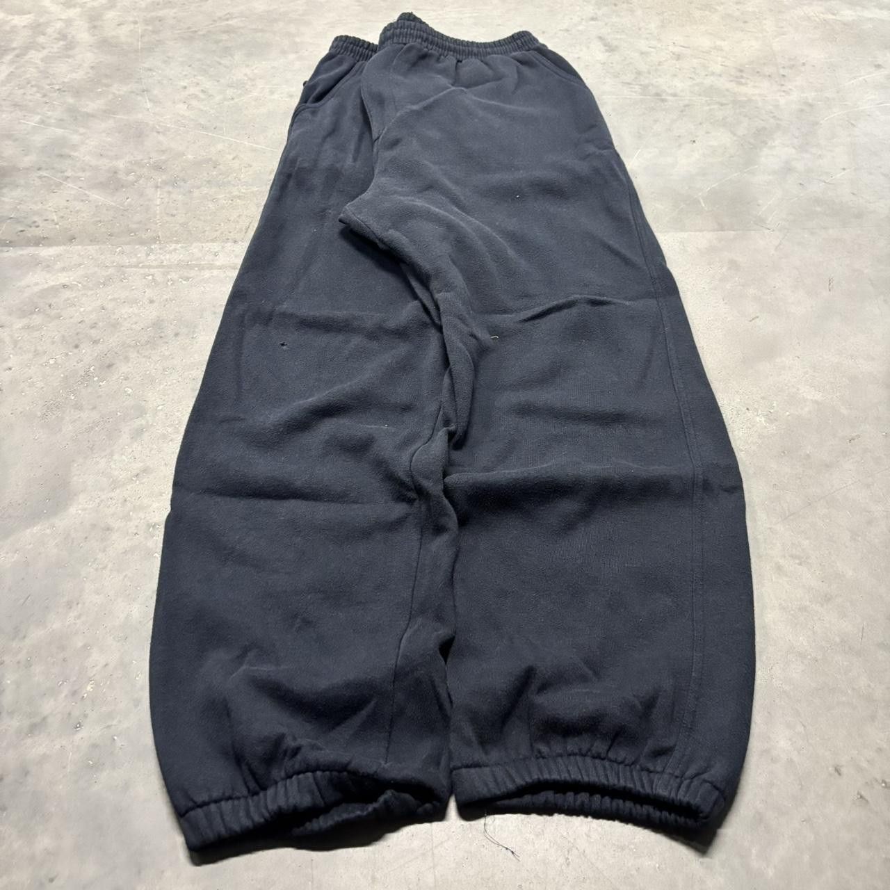 Japanese Brand × Vintage Crazy Vintage Y2K/2000s Baggy Black Streetwear Skater Sweatpants! Size US 36 / EU 52 - 3 Thumbnail