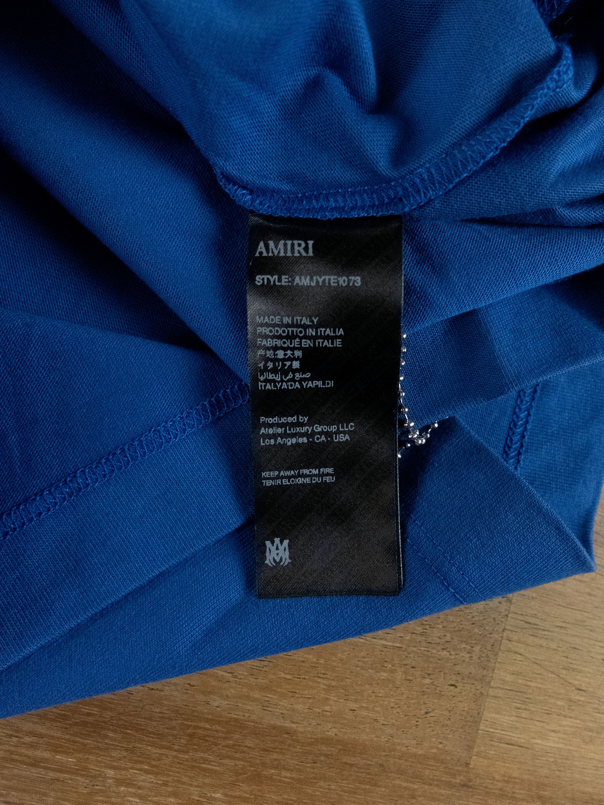 Amiri AMIRI Core collection blue logo print t-shirt Large Size US L / EU 52-54 / 3 - 7 Thumbnail