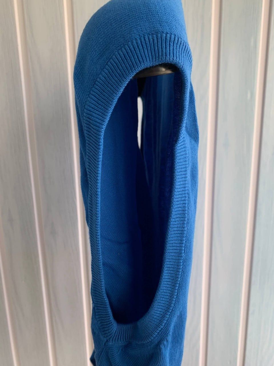 Romeo Gigli Romeo Gigli Man Blue Knit Cotton V-Neck Sleeveless Vest Size US M / EU 48-50 / 2 - 7 Thumbnail