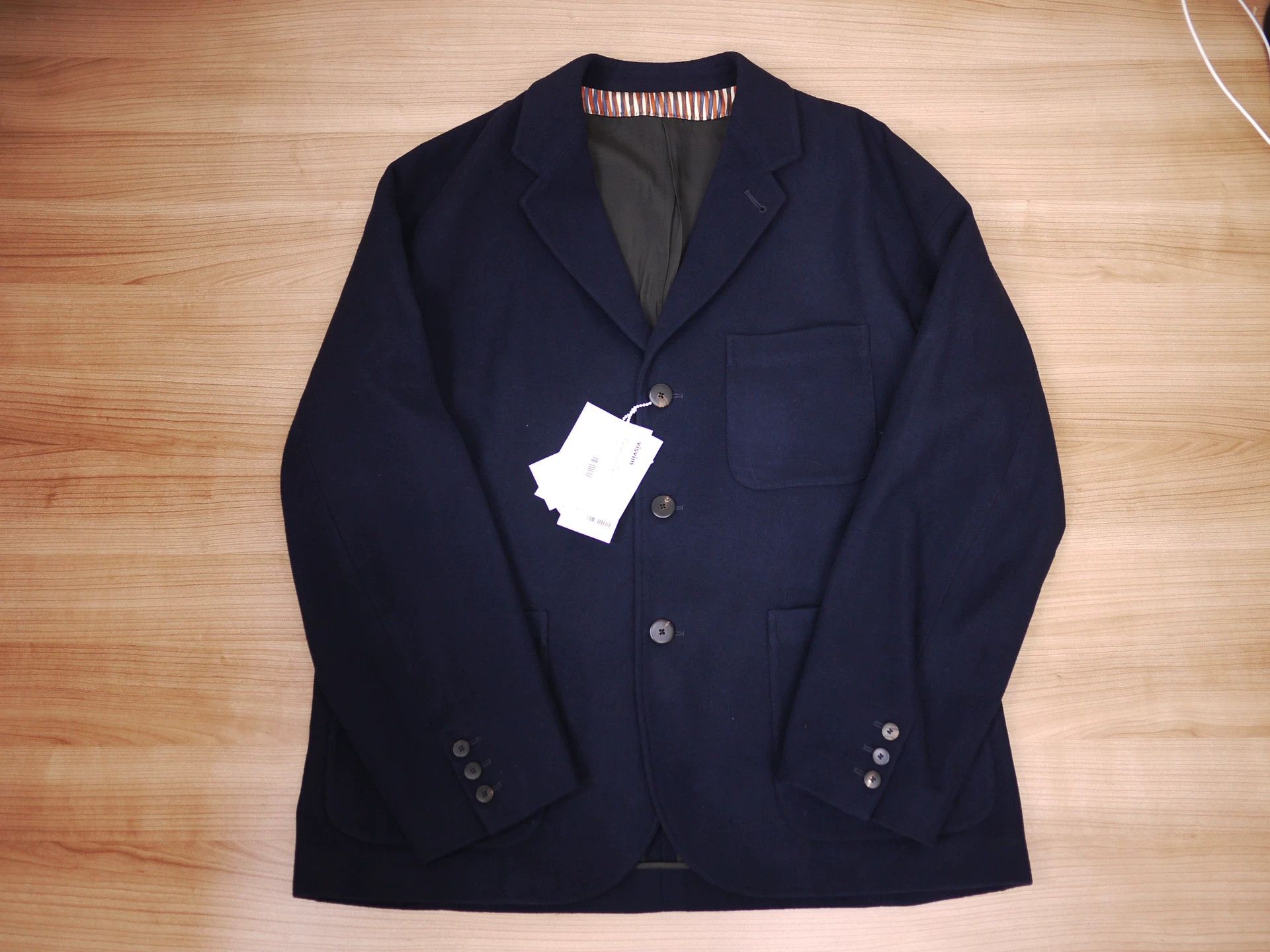 Visvim Navy Visvim Falkland Blazer for Men Size US L / EU 52-54 / 3 - 1 Thumbnail