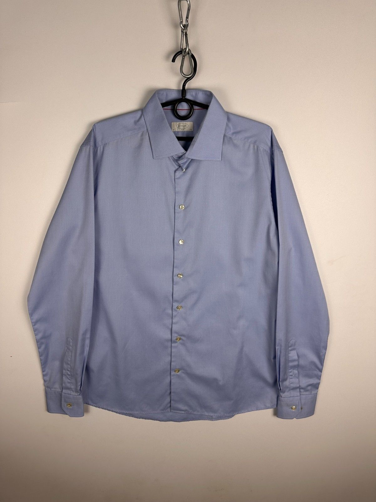 Eton ETON Mens Shirt Slim Fit Long Sleeve Button Down Size 44 Size US M / EU 48-50 / 2 - 1 Thumbnail