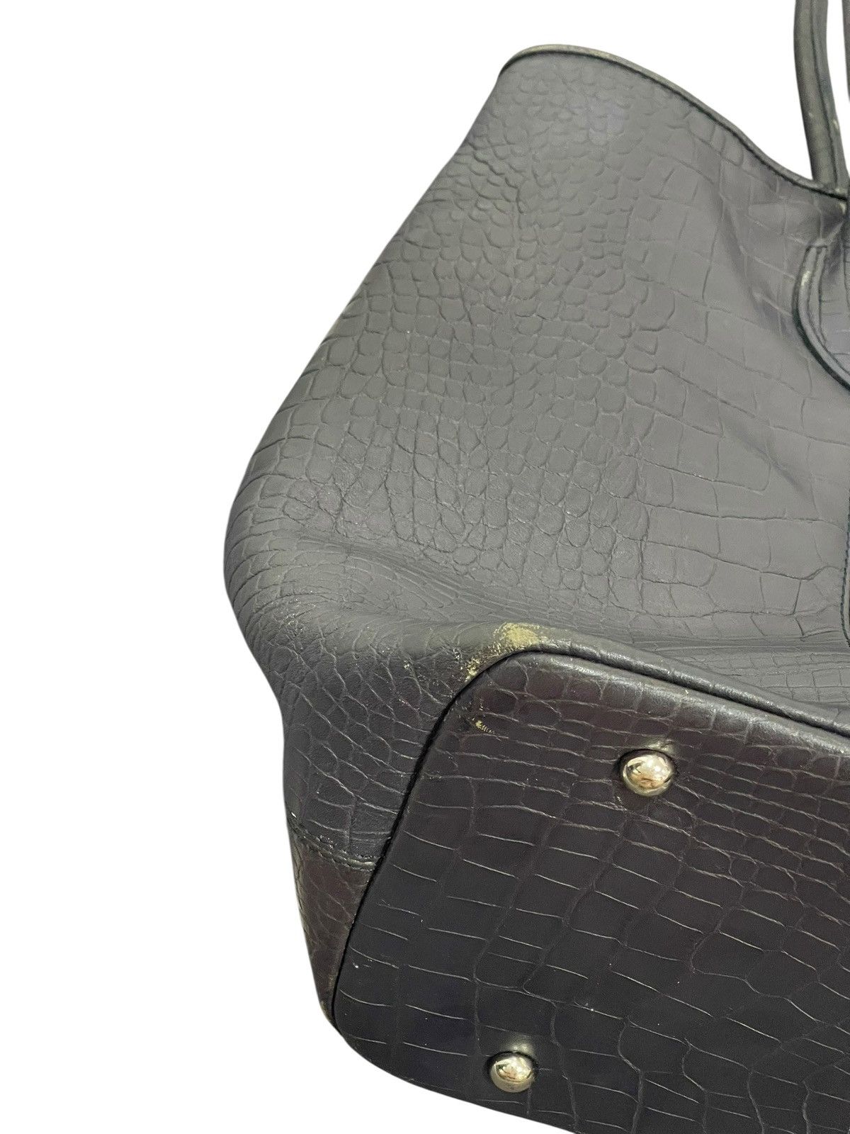 United Arrows Crocodile Embossed Leather United Arrows Tote Bag 8🟩 Size ONE SIZE - 7 Thumbnail
