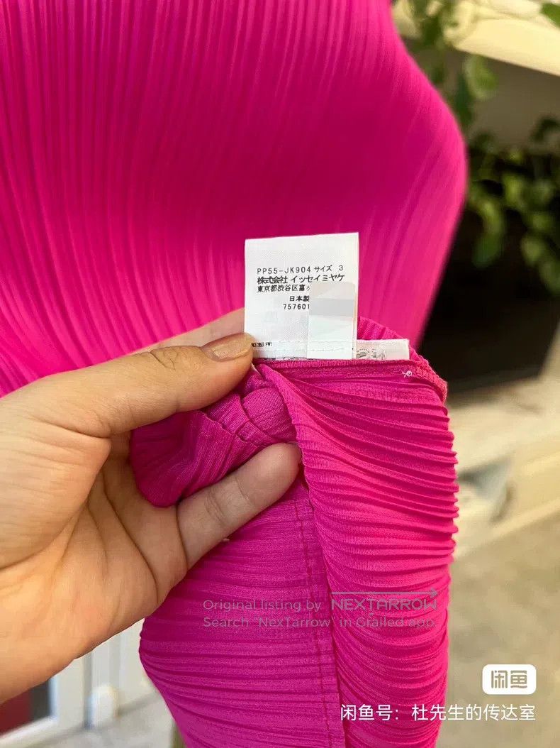 Issey Miyake Issey Miyake Iridescent Pink Long Sleeve Top Size L / US 10 / IT 46 - 5 Thumbnail