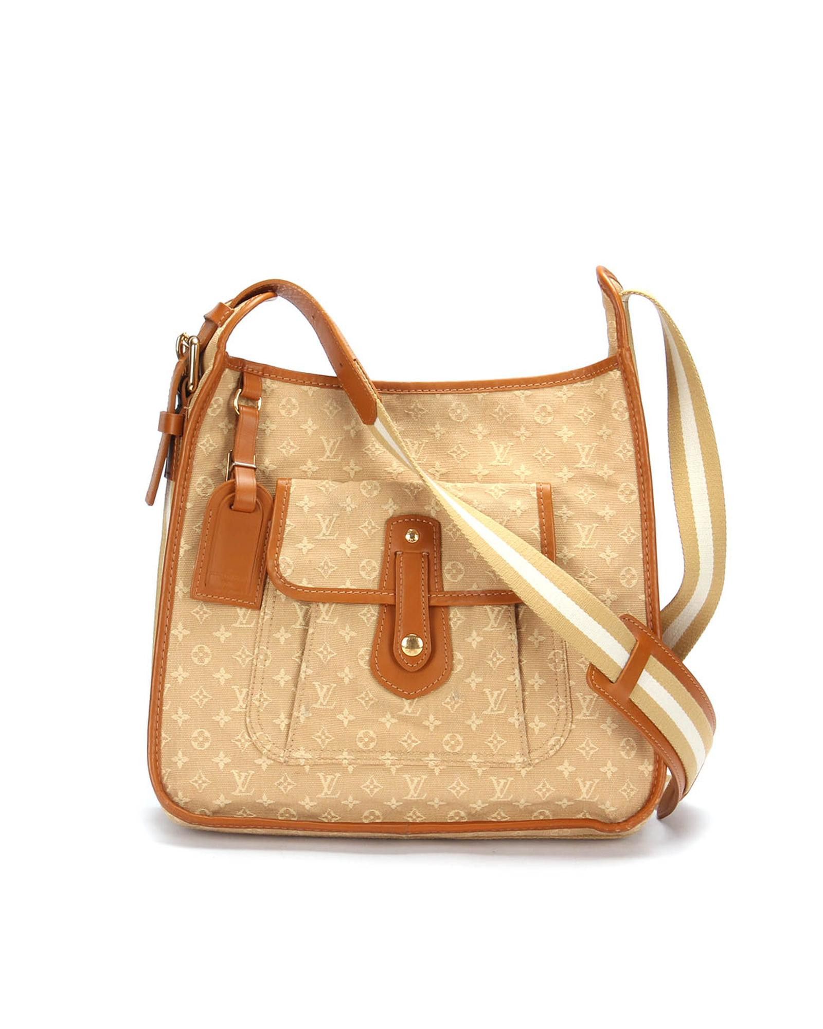 image of Louis Vuitton Monogram Mini Lin Mary Kate Besace In Brown, Women's