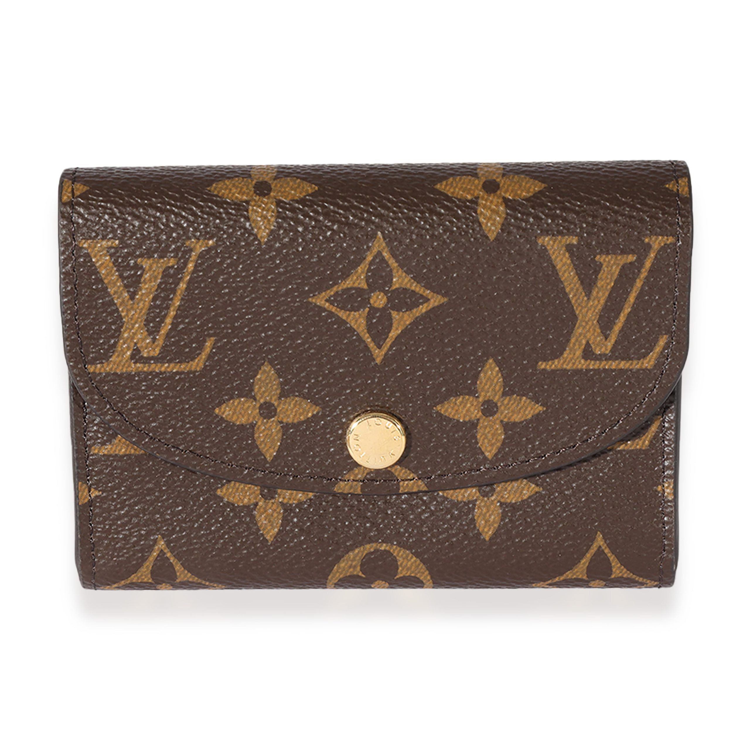 image of Louis Vuitton Monogram Canvas Rosalie Wallet in Brown, Women's