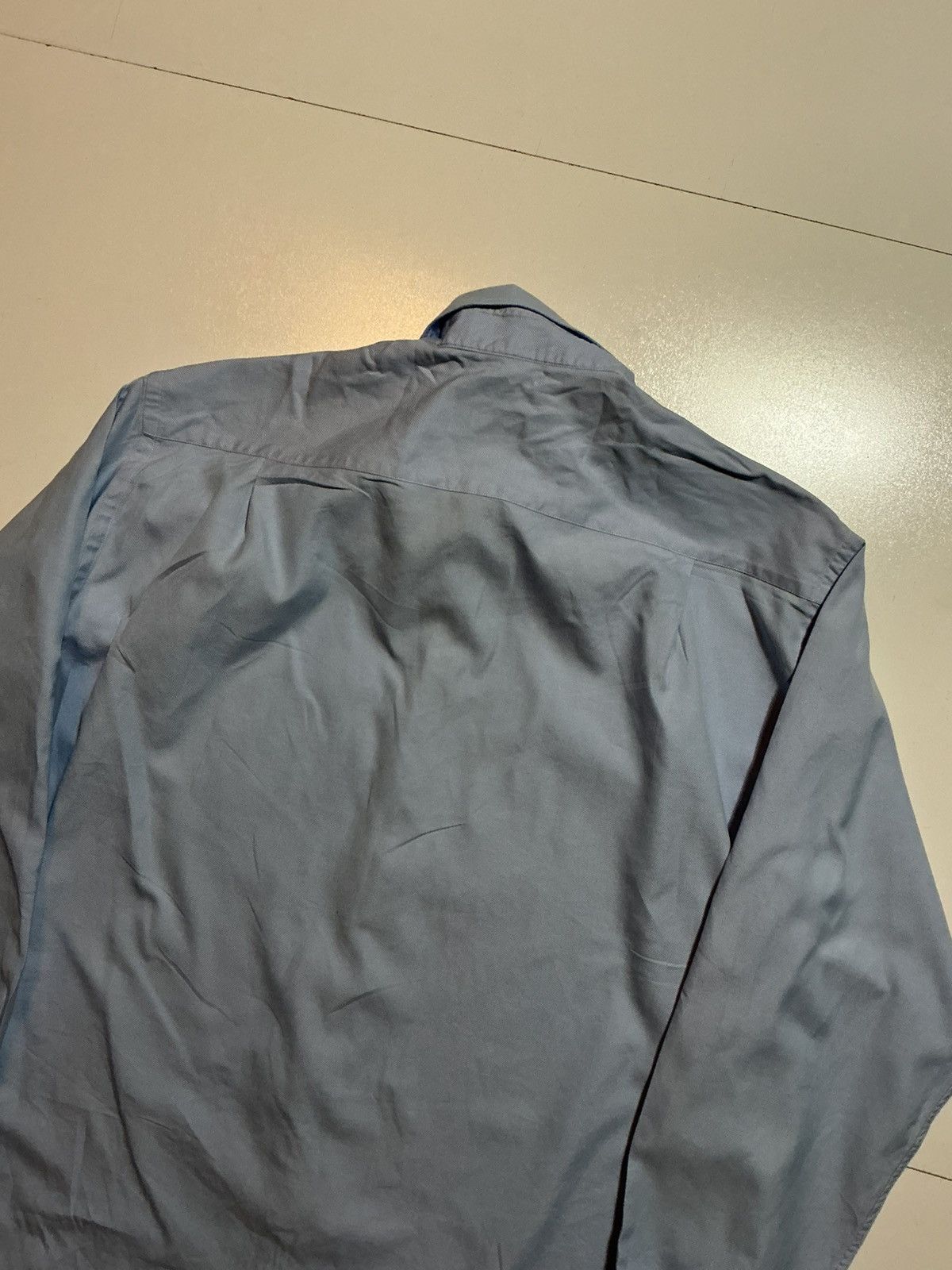Armani Collezioni Armani Collezioni Made In Italy Blue Button Dress Shirt Size US XL / EU 56 / 4 - 4 Thumbnail