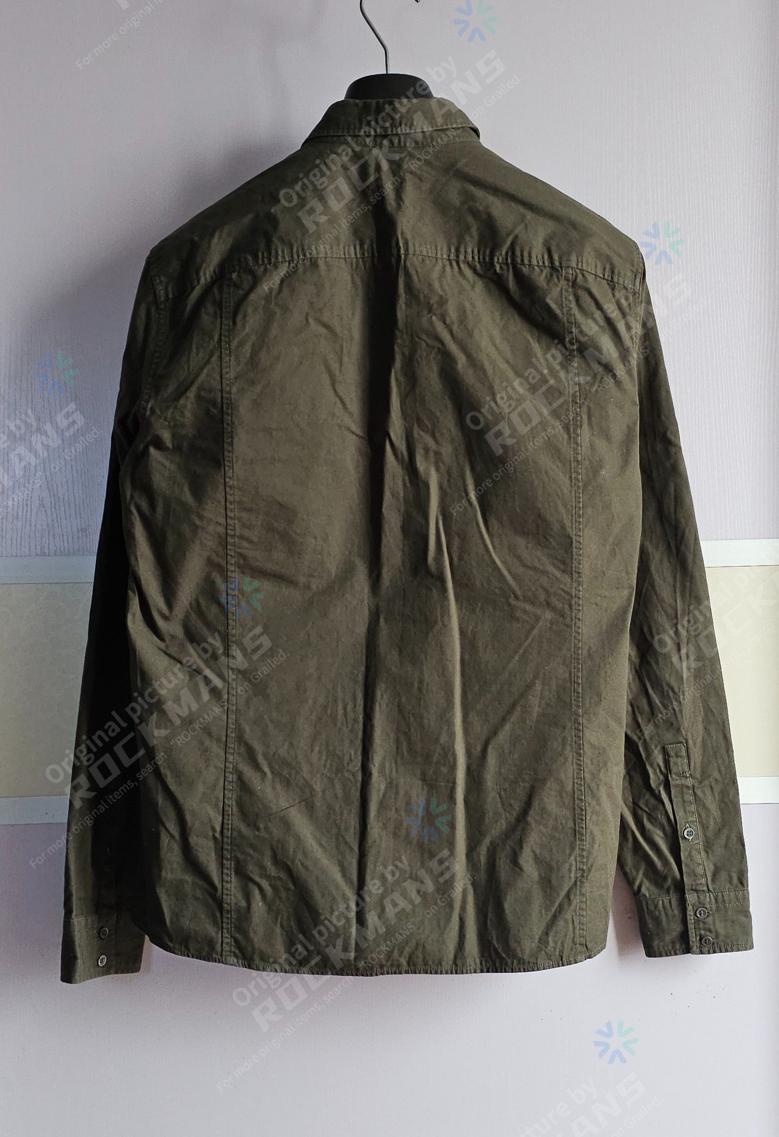 Balmain Balmain Men's Army Thick Embroidery Shirt Size 42 Size US L / EU 52-54 / 3 - 2 Thumbnail