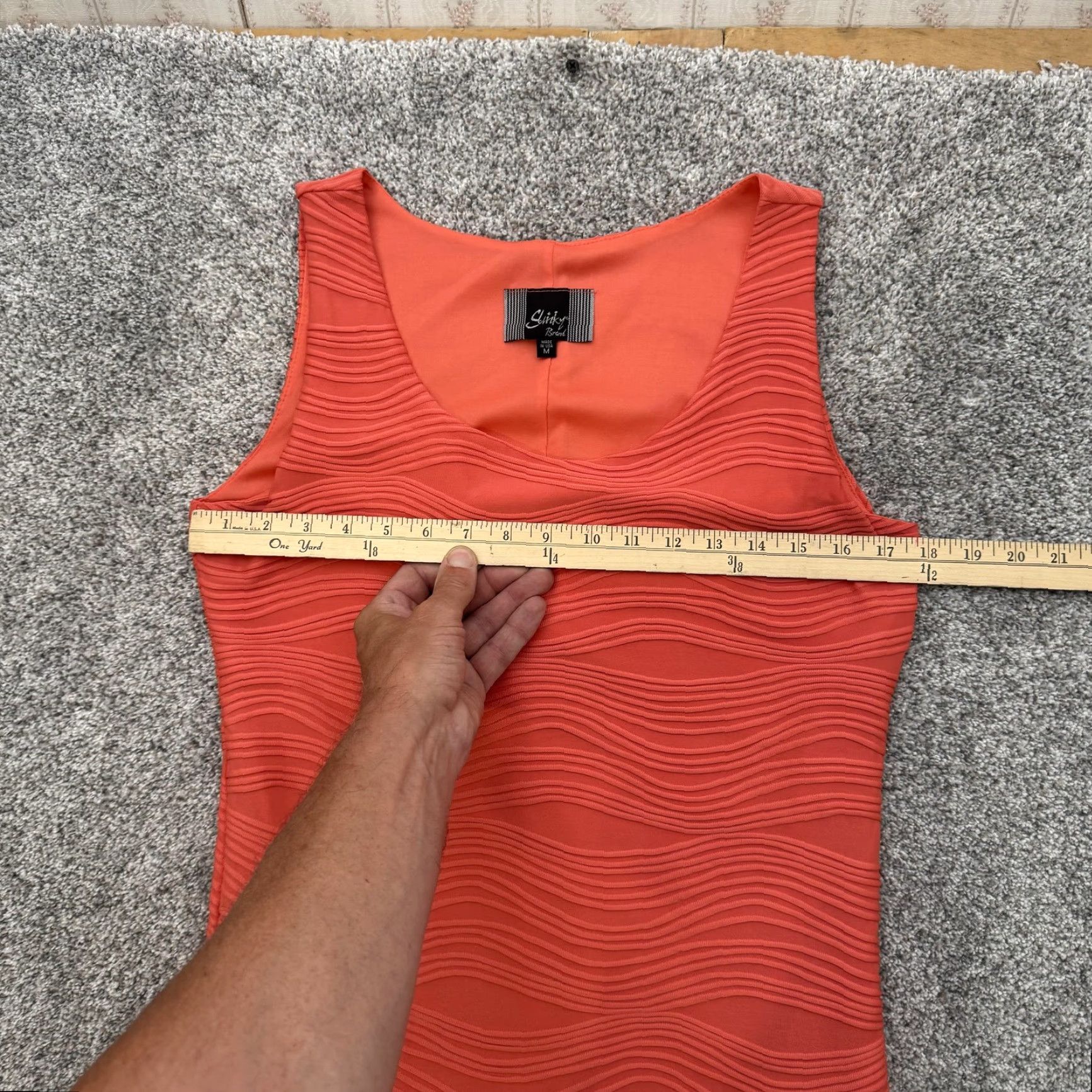 J Brand VINTAGE Slinky Brand Dress M Women Knee Length Pink Bodycon Tank Dress Sleeveless Scoop Neck 90s/2000s Clubwear Going Out Party/Cocktail Size M / US 6-8 / IT 42-44 - 2 Thumbnail